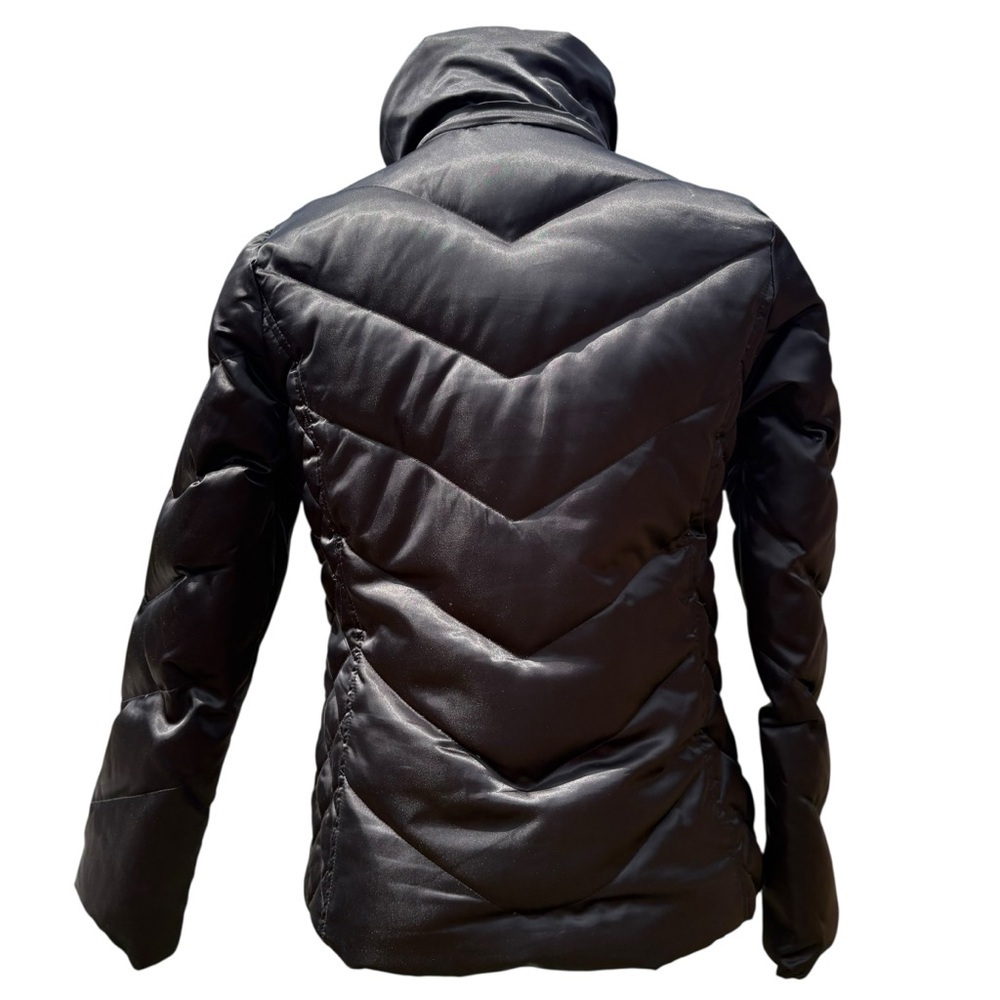 Kenneth Cole Reaction Black Puffer Jacket Women’s Small Quilted Down Fill - Picture 6 of 10